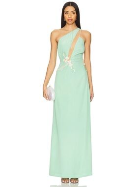 La Fuori Floral Green Embellished Mini Dress | NWT | REVOLVE | Retail $700